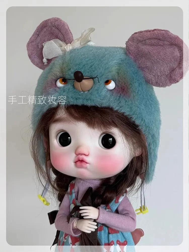 New sd BJD Baby Girl Doll 1/6 head doll Pig Pig zhuzhubao  Baby naked doll makeup cute doll birthday gift free shipping