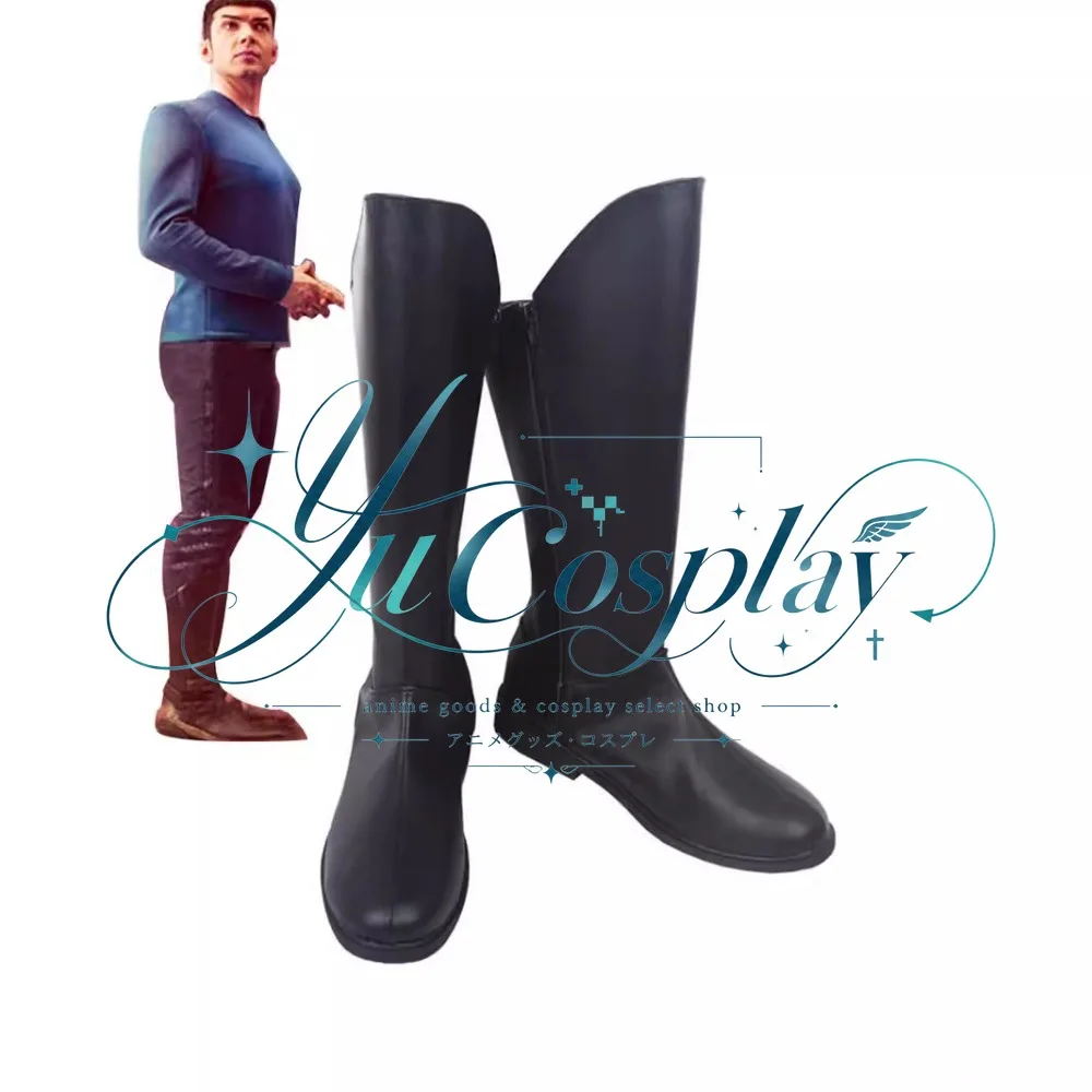 Spock Cosplay Shoes Vulcan Officer Sci-Fi TV Series Boots for Convention Roleplay Stage Performance