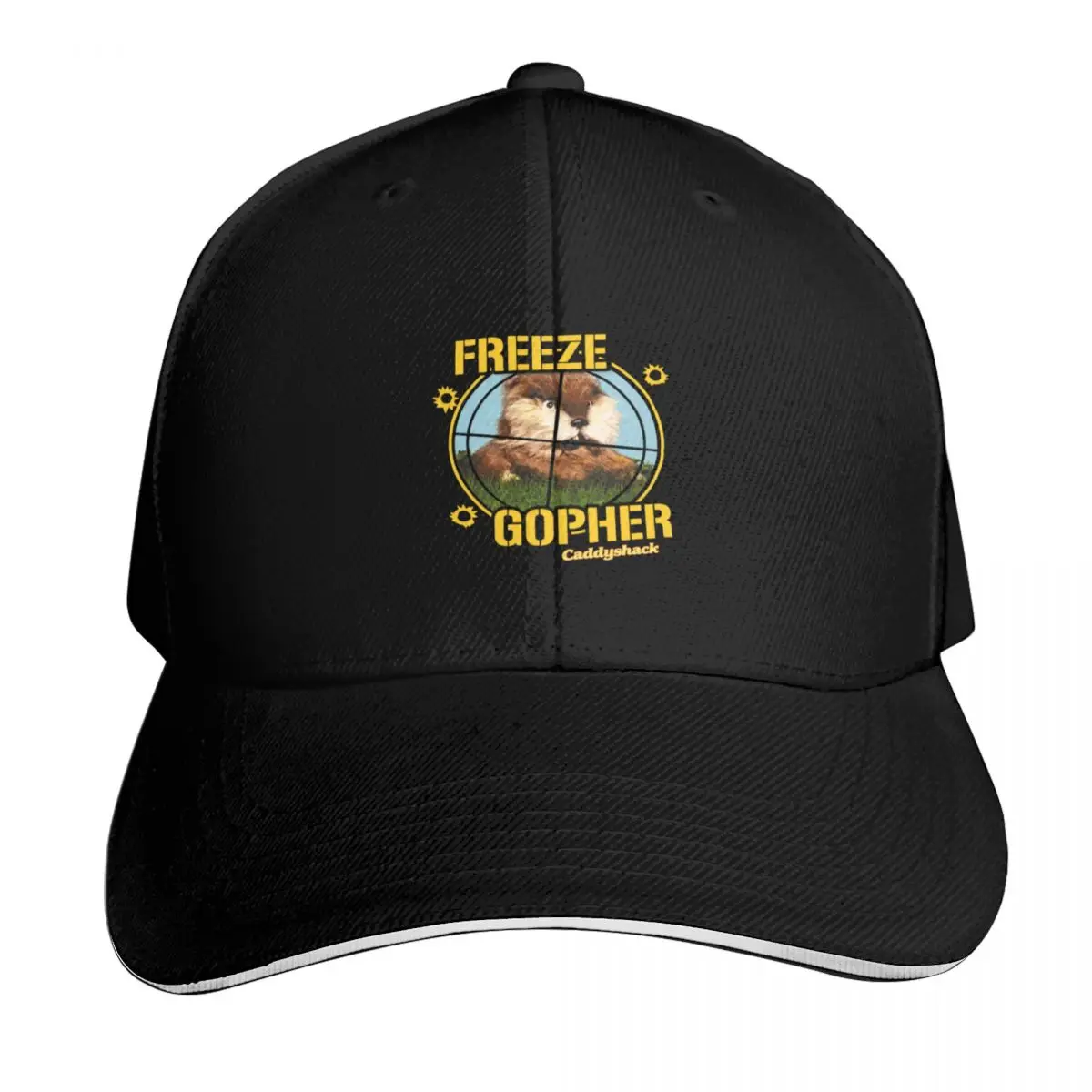 Caddyshack Film Freeze Gopher Tri-blend Baseball Cap Contrast Two Tone Brim Snapback Flat Bill Strapback Dad Hat