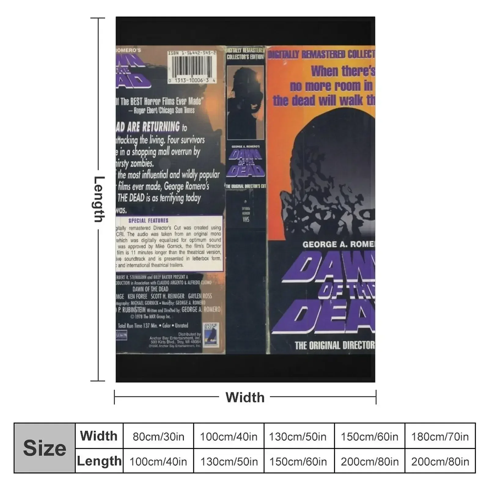 HORRORVHS Cover Art Throw Blanket Sleeping Bag bed plaid Sofa sofa bed Flannel Tourist Blankets