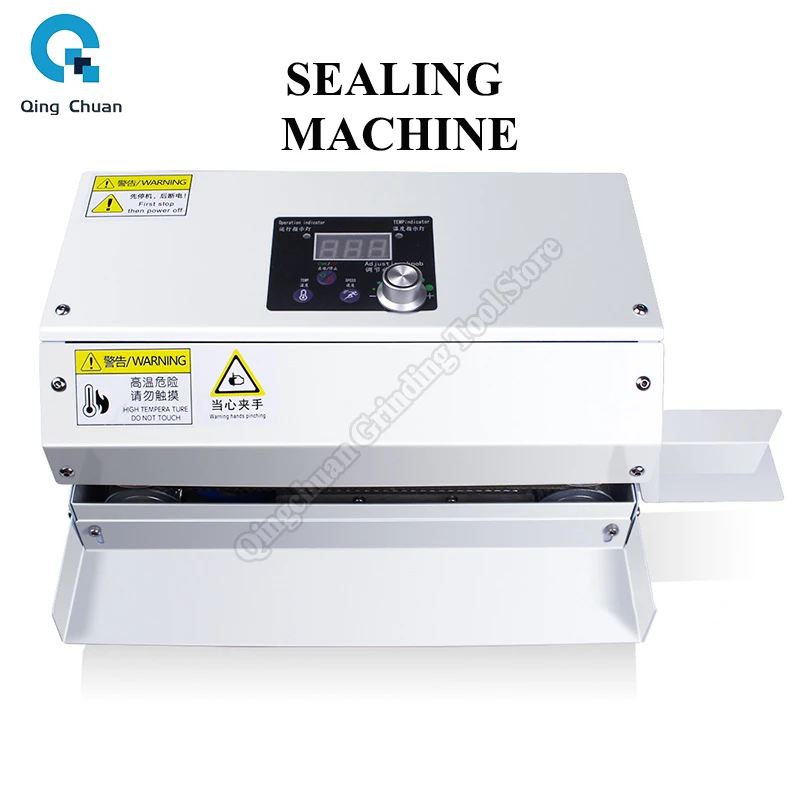 GLF-100 Continuous Sealing Machine Commercial Tea Bag Coffee Bag Aluminum Foil Bag Sealing Machine