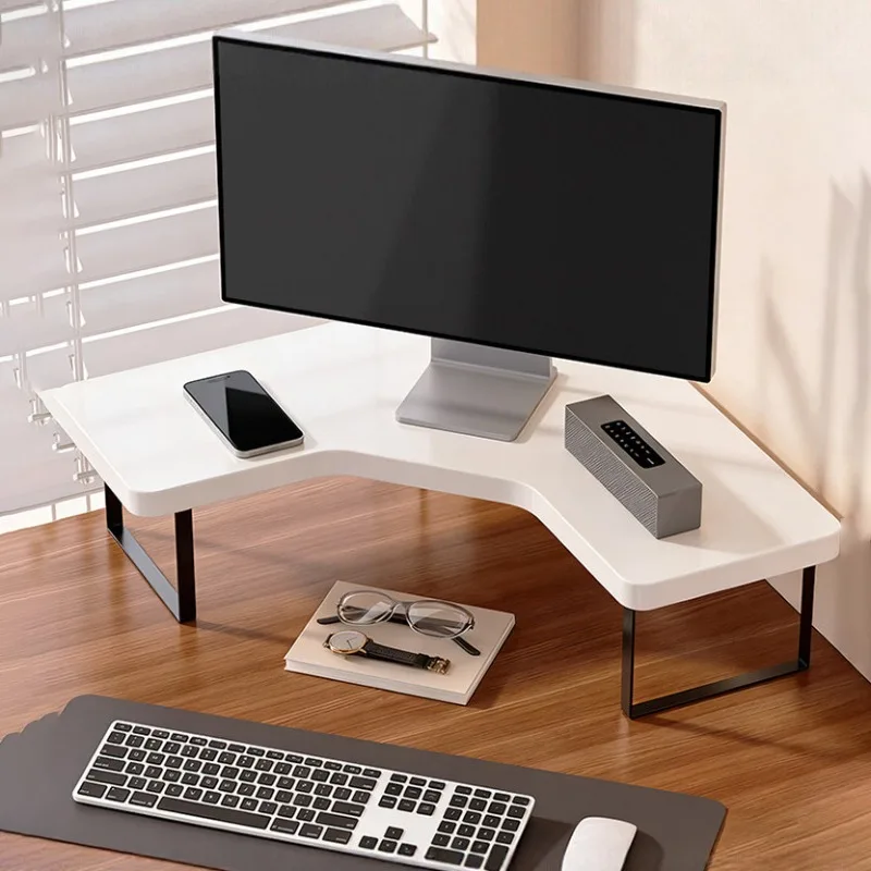 Multifunctional Computer Heightening Stand Monitor Riser Vertical Storage Shelf Maximize Desktop Corner Space