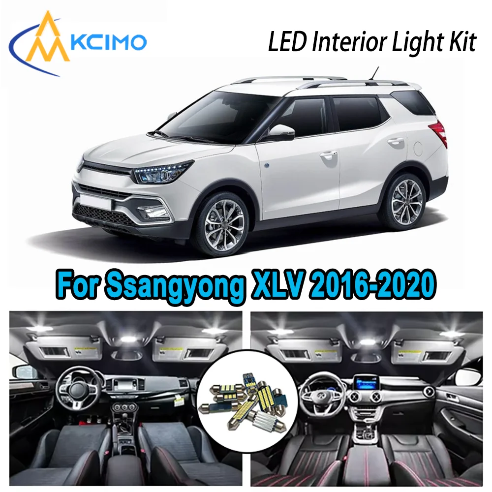 

High-Quality LED Interior Kit for Ssangyong XLV 2016-2020 2017 2018 2019 Premium Error-Free Dome Map Trunk Automotive Lamps