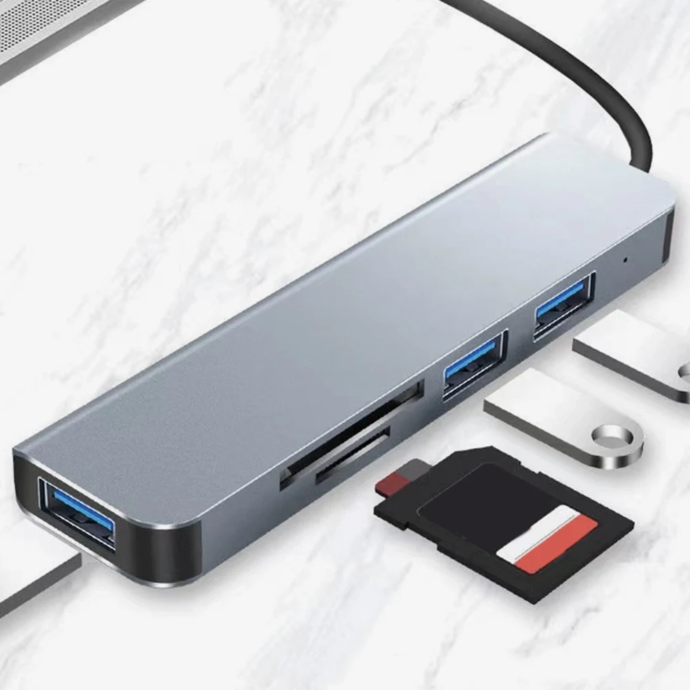 

USB Docking Station Hub USB3.0 2.0 TypeC Card Reader High Speed Data Transfer Laptop Port Adapter Splitter