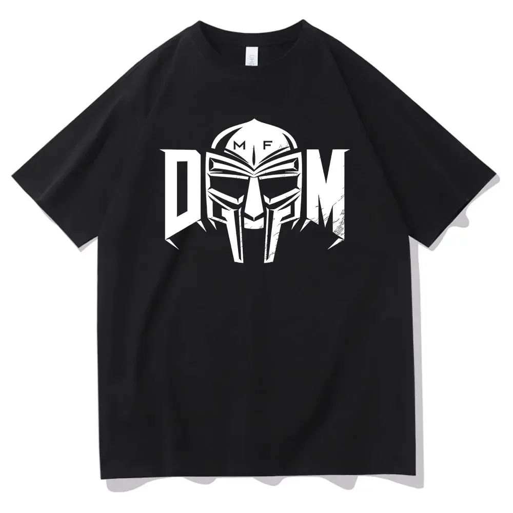 Футболка Rapper MF Doom Madvillainy мужская с графическим принтом лица, Готическая тенниска большого размера в стиле хип-хоп, футболка из чистого хлопка с коротким рукавом