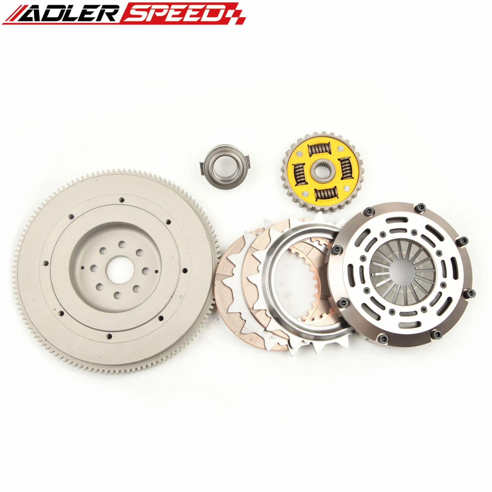 ADLERSPEED RACING / STREET CLUTCH TWIN DISK KIT FOR 1995-2004 TOYOTA TACOMA 3.4L V6 2WD 4WD