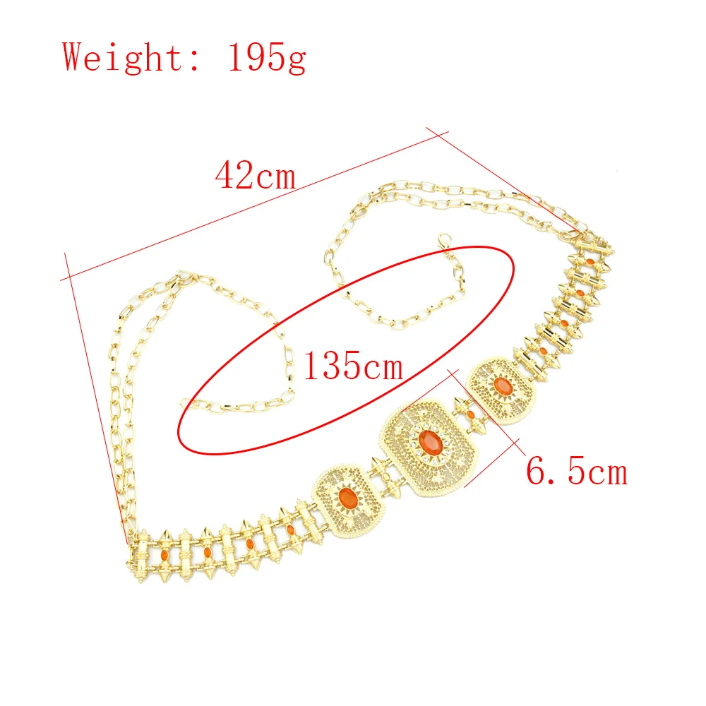 نيوتفيسون أنيقة المغرب حزام الذهب اللون العربية العروس فستان الزفاف الجسم مجوهرات قفطان حزام حزام السيدات المفضلة اكسسوارات