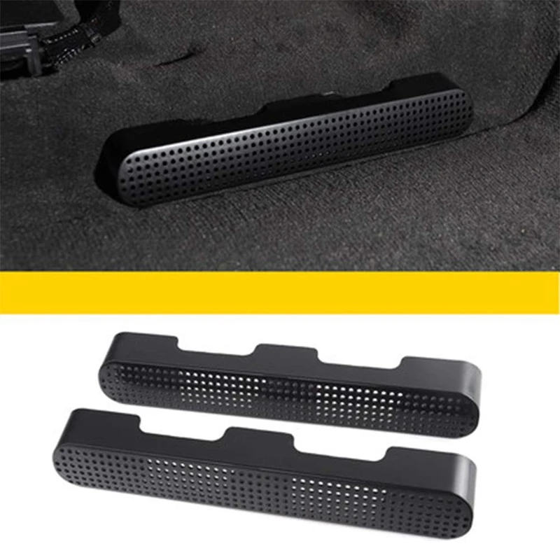 NEW-1 Pair Car Air Condition Outlet Vent Grilles Covers Front Seat AC Heater Floor Vent Protector For-VW Touareg 2019-2020