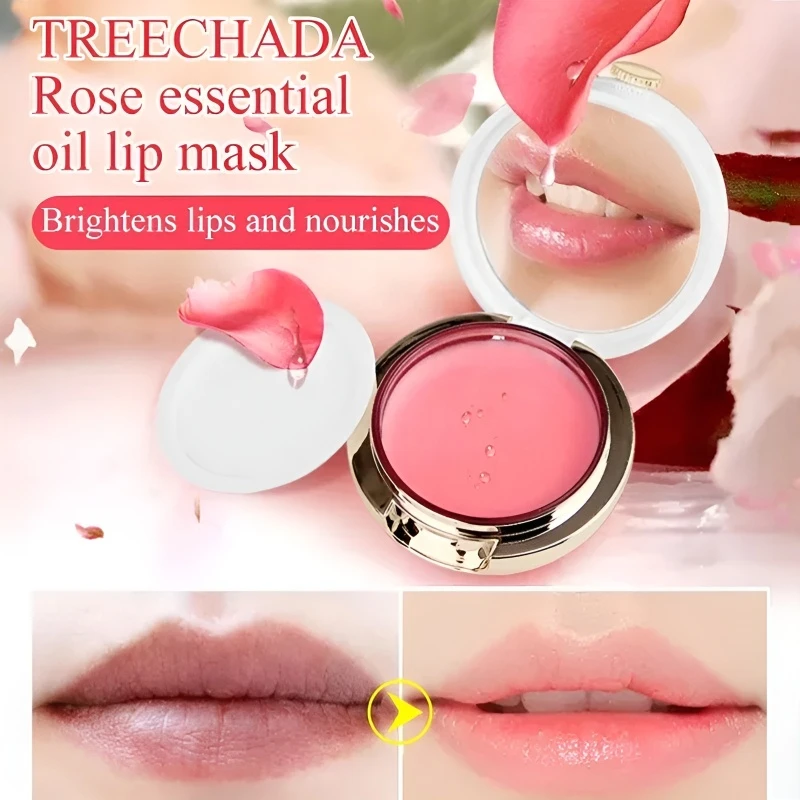 Universal Rose Sleeping Lip Mask for Hydration and Lip Line Reduction Moisturizing Overnight Treatment Imported Formula for Lips