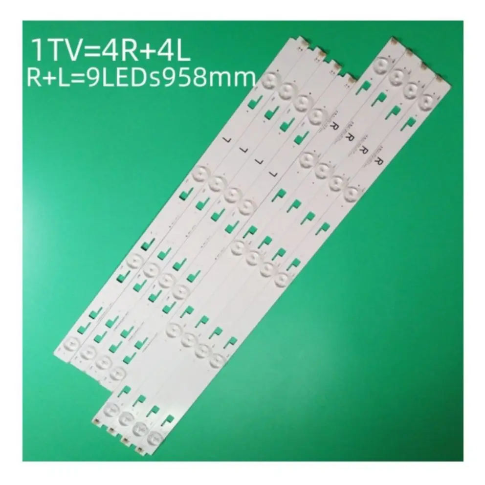 Set of 8 LED backlights for SONY KD-49X8005 SYV4942 KD-49X8005C svy490a23 _ rev00 _ 5 LED _ R L KD-49X8000C