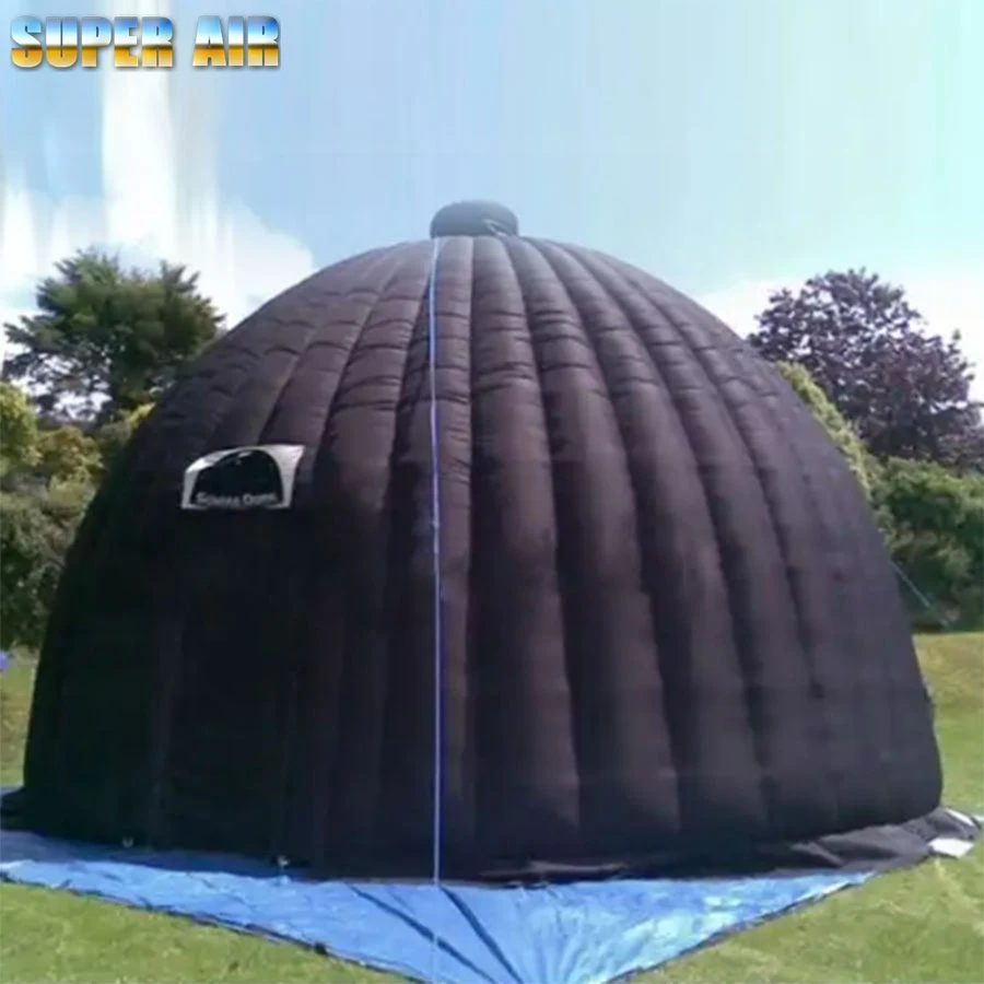 

2023 Hot Sale Customizable Black Inflatable Planetarium Projection Tent for School or Science Museum