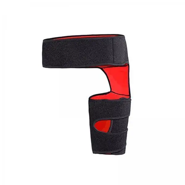SBR Material Hip Brace Adjustable Compression Sleeve Thigh Protector Leg Brace for Groin Strain Muscle Recovery