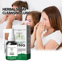 Herbal Lung Cleanse Spray Mist-Powerful Lung Support Clean Inflammation Relieve Spray Herbal Sore Quit Smoking 20ml Throat