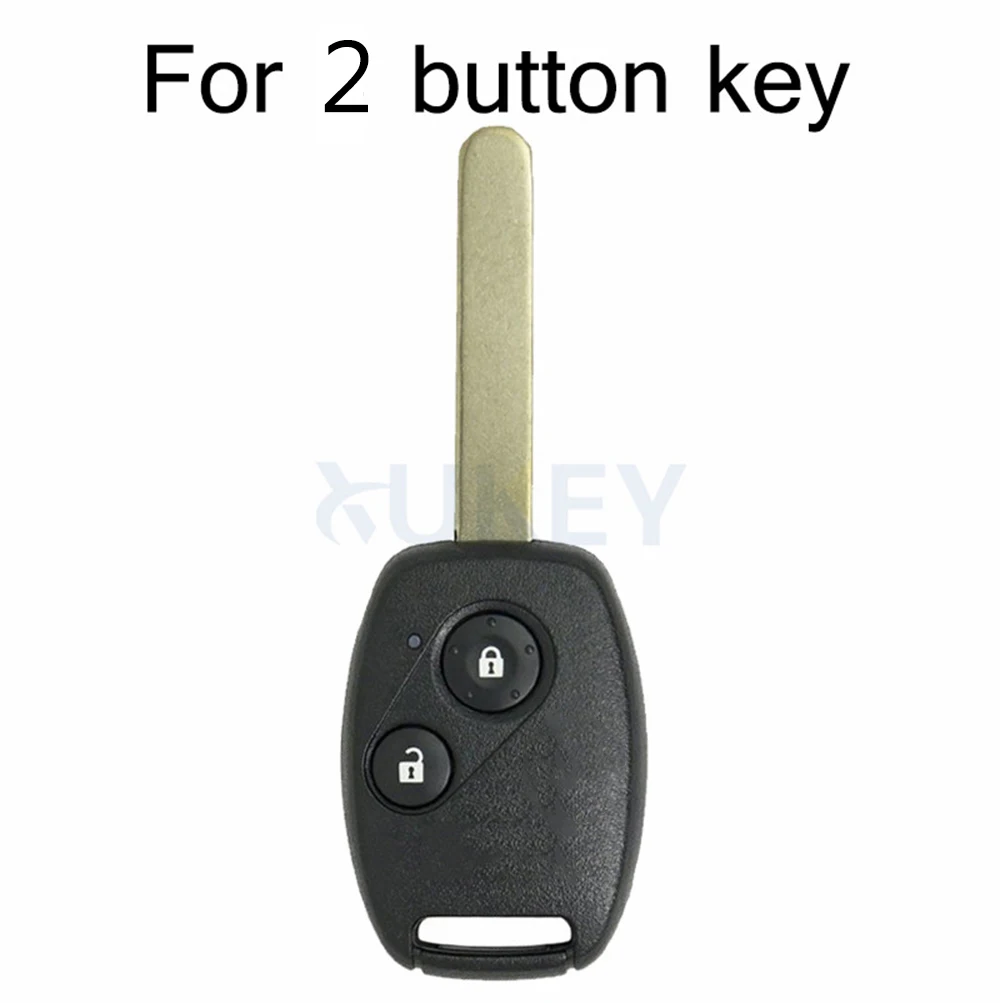 Car Remote Key Shell Replacement Fob Case For Honda Civic Accord Pilot Fit Crv Jazz Frv s2000 Stream Odyssey 2 Button No Blade