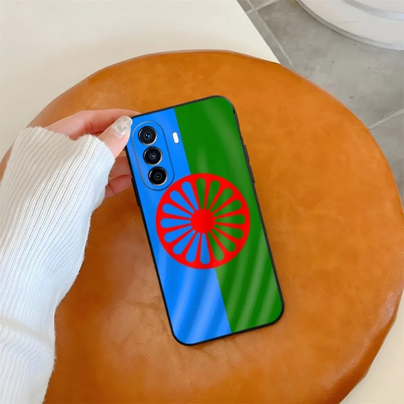 Gypsy Romani Roma Flag Phone Case Fundas For Huawei P40 P50 P30 P10 P20 Lite Mate 40 Pro Plus Psmart Z 6 7 5 Back Cover