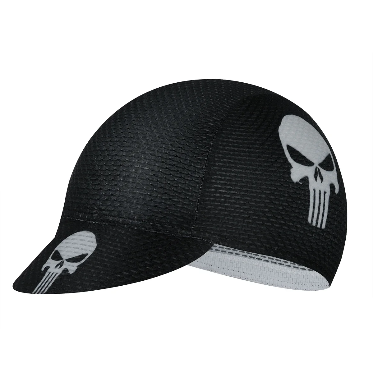 Black Skull Cap Bike Hat Quick Dry Cycling Caps Men Women Breathable Cycling Hat Bicycle Cap Running Sports Mesh Gorros