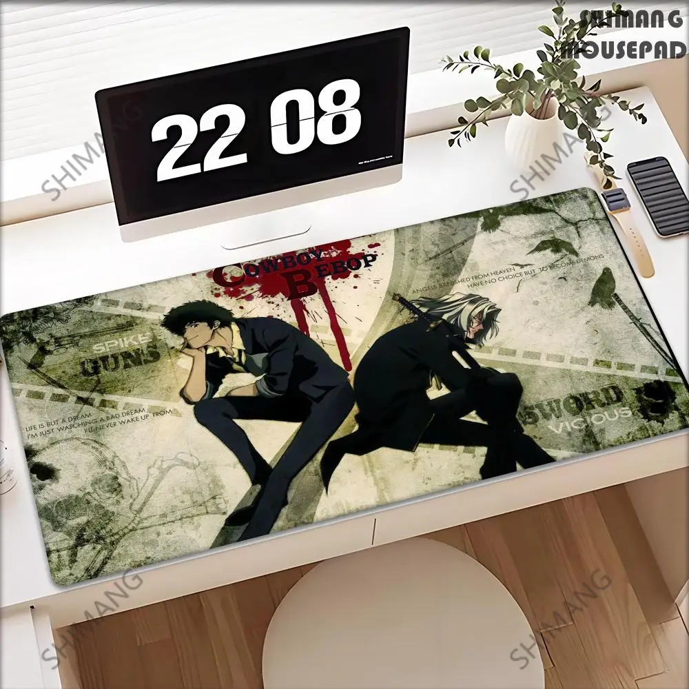 Cowboy Bebop Mouse Pad Gaming Mousepad Gaming Accessories Desk Mat Large Mouse Mat Gamer XXL Mouse Carpet PC Desk Pad