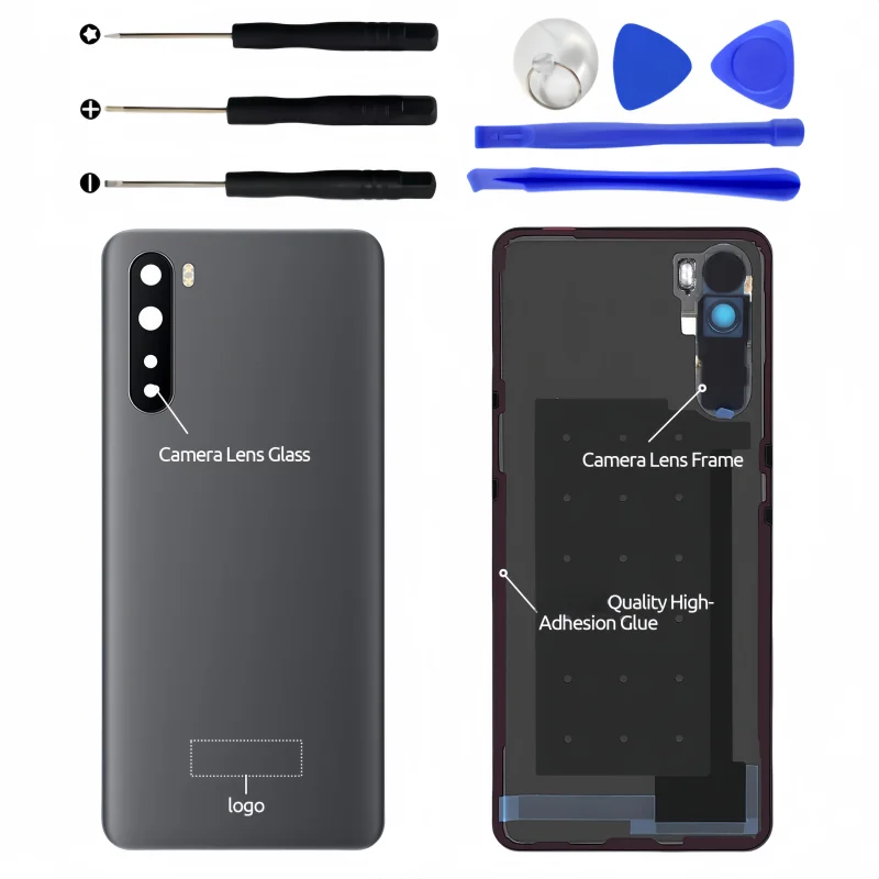 Battery Cover For OnePlus Nord AC2001 AC2003 Back Cover Rear Housing Replacement