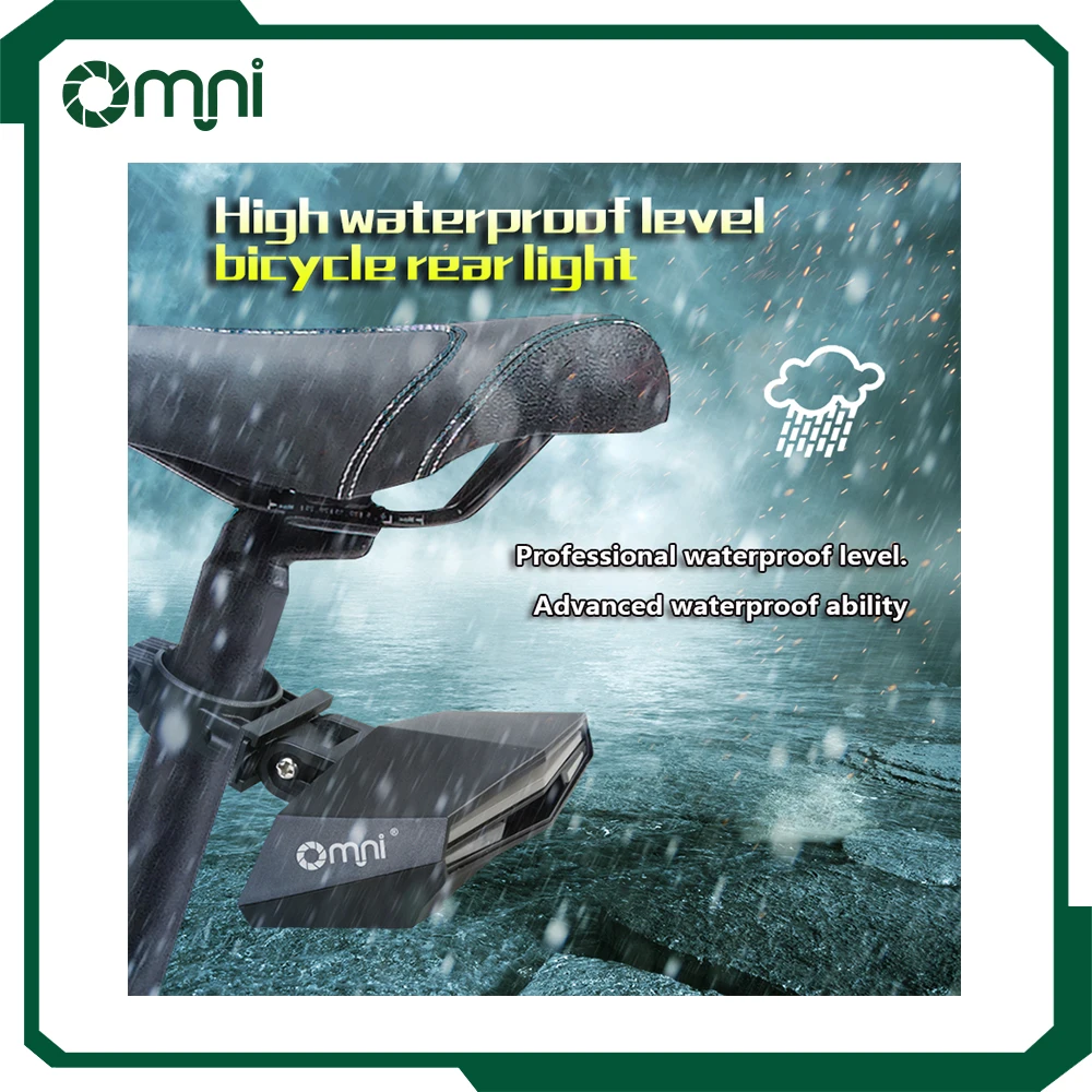 Newst مقاوم للماء للتحكم عن بعد الذكية دراجة الضوء الخلفي LED ضوء الفرامل/ضوء الليزر/تحذير LED