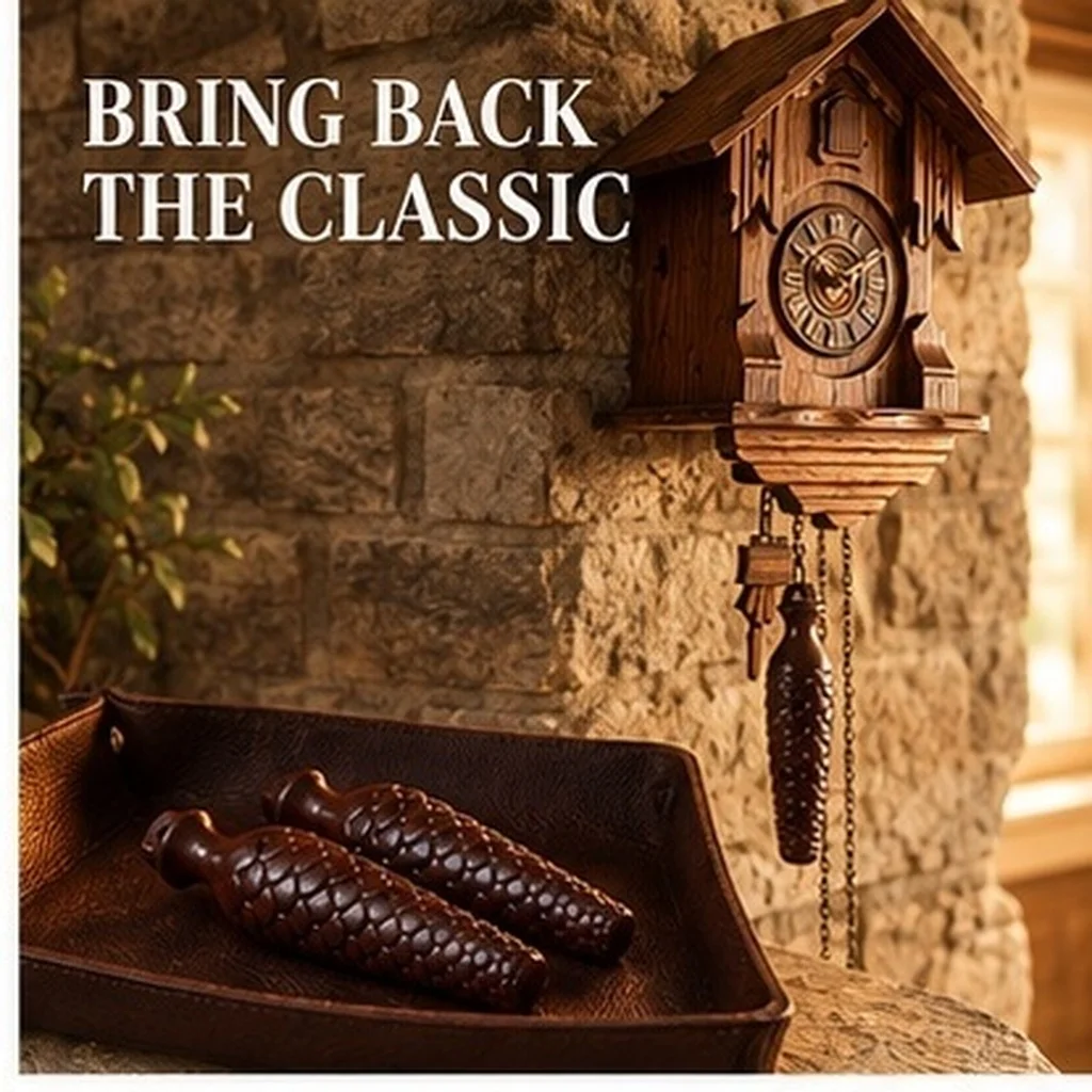 2Pcs Vintage Pinecone Shape Cuckoo Clock Weight Bob Mechanical Hanging Pendulum Bob for Wall Floor Standing Clock Repair