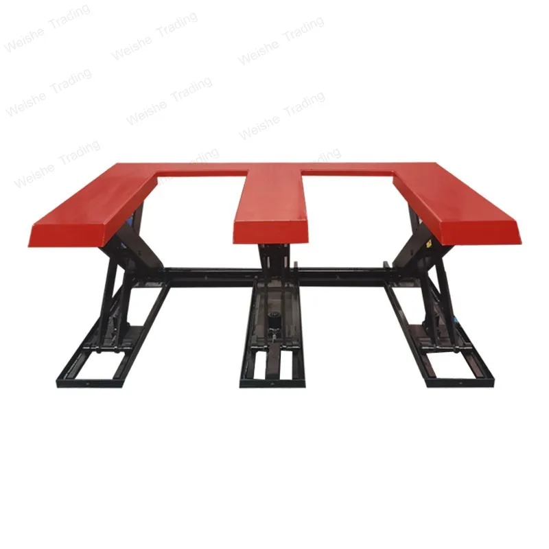 

No digging pit lifting platform hydraulic scissor free foundation pit automatic lifting table