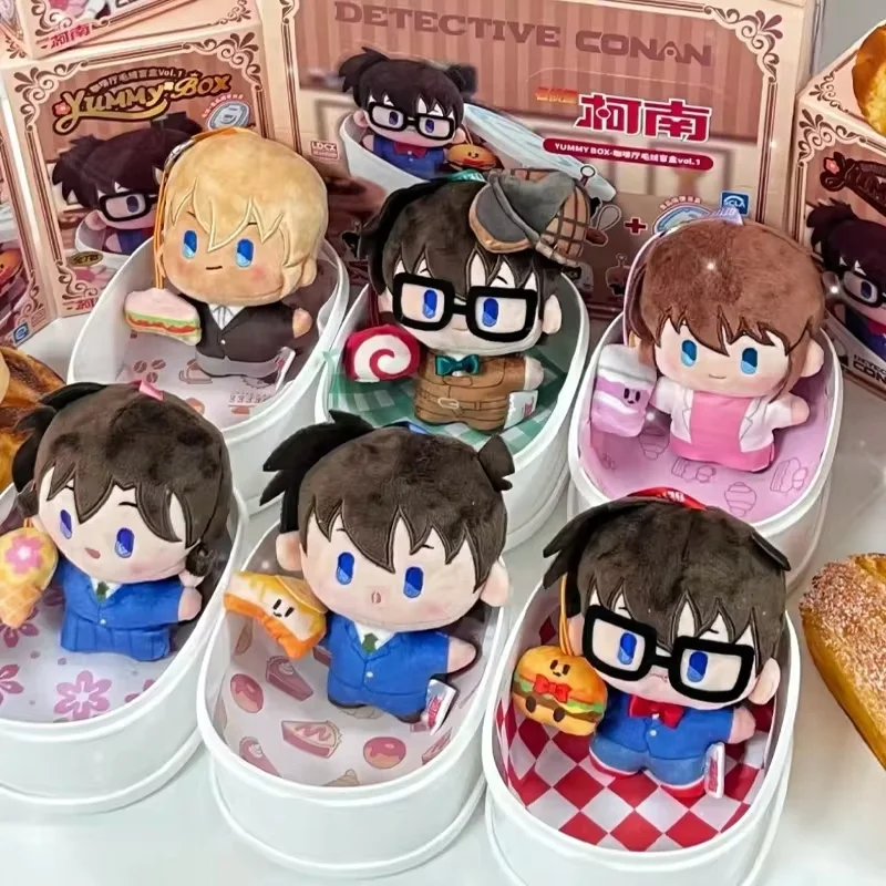 New Original Detective Conan Cafe Blind Box Pendant Anime Figure Collectible Model Dolls Toys Kawaii Children Birthday Gift