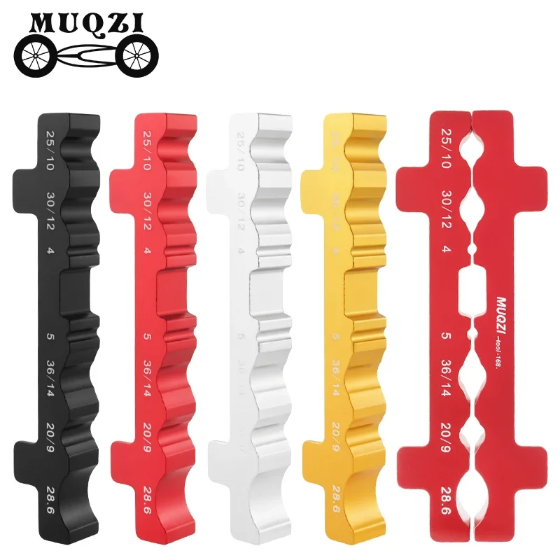 

MUQZI Universal Bench Vise Jaw Inserts Vise Pads for Pedal Seatpost Cassette Fork Hub Bike Tool Compatible with Any Metal Vise