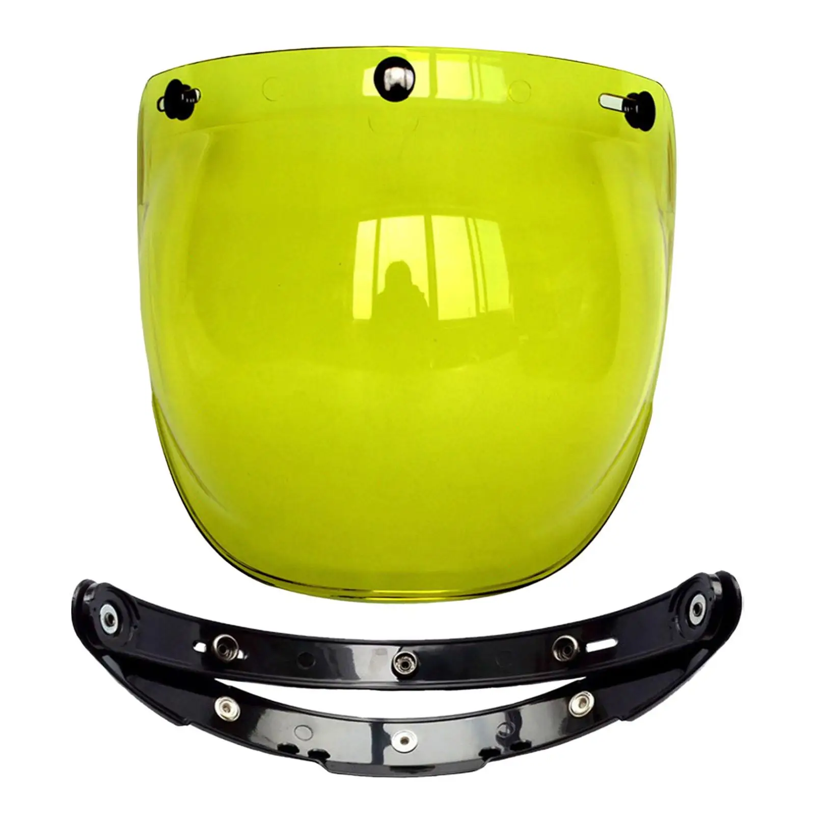 Windproof 3 Snap Visor , Lens  Down for Open  Motorbike Retro