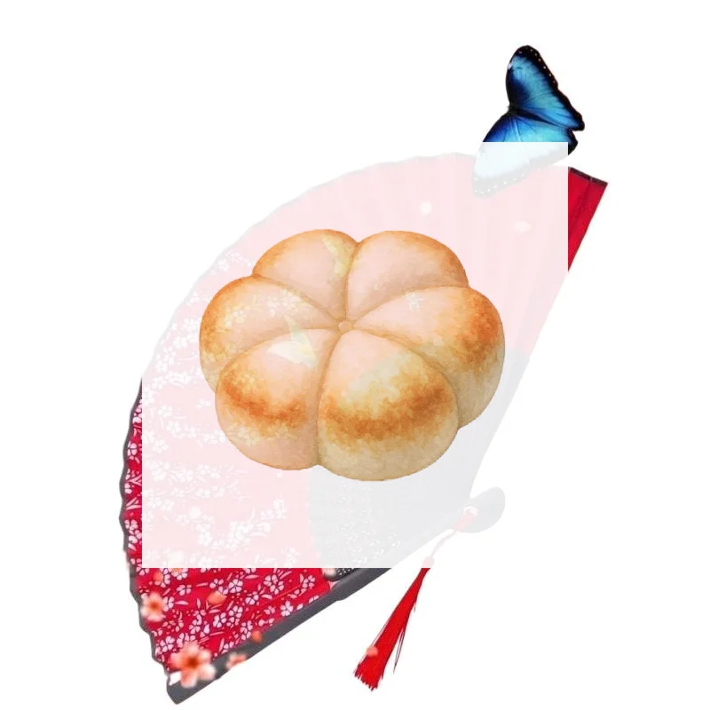 Chinese Style Folding Fan Bamboo Hand Fan Printed Pattern Portable Handheld Fan With Tassel For Hanfu Cosplay Party Decoration