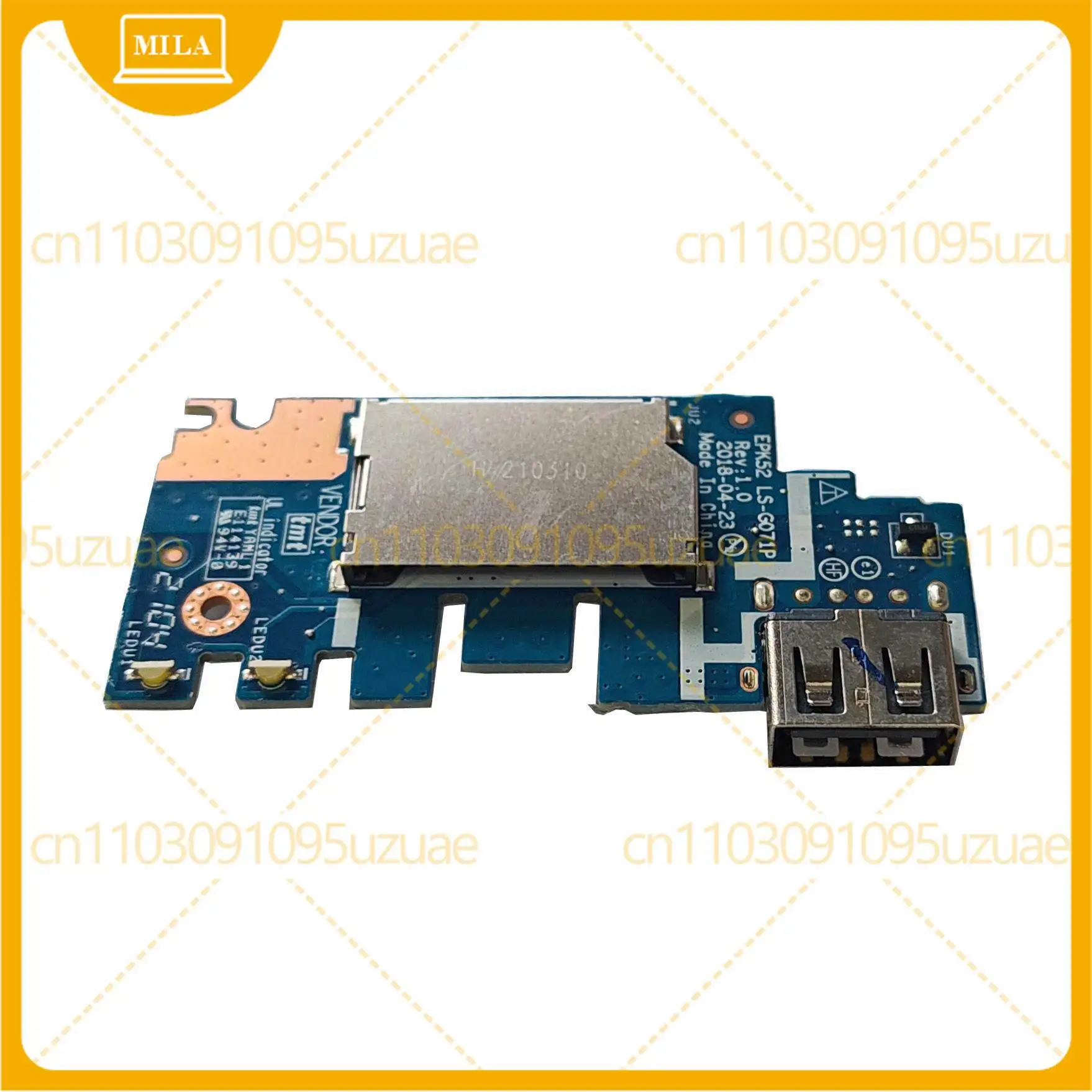 2pcs For HP 15-DA 15-DB 250 255 G7 TPN-C135 C136 USB port, card reader