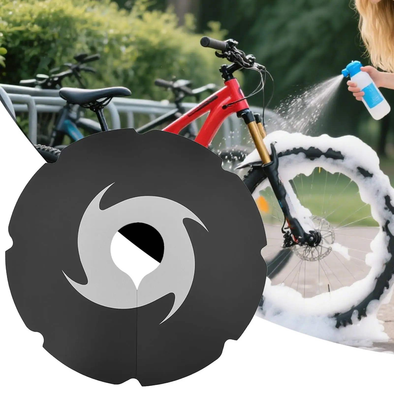 

Bicycle Disc Brake Isolation Guard, Oil Stain Resistant Protective Pad, Noise Reduction Shield, Professional Accessory for Frame