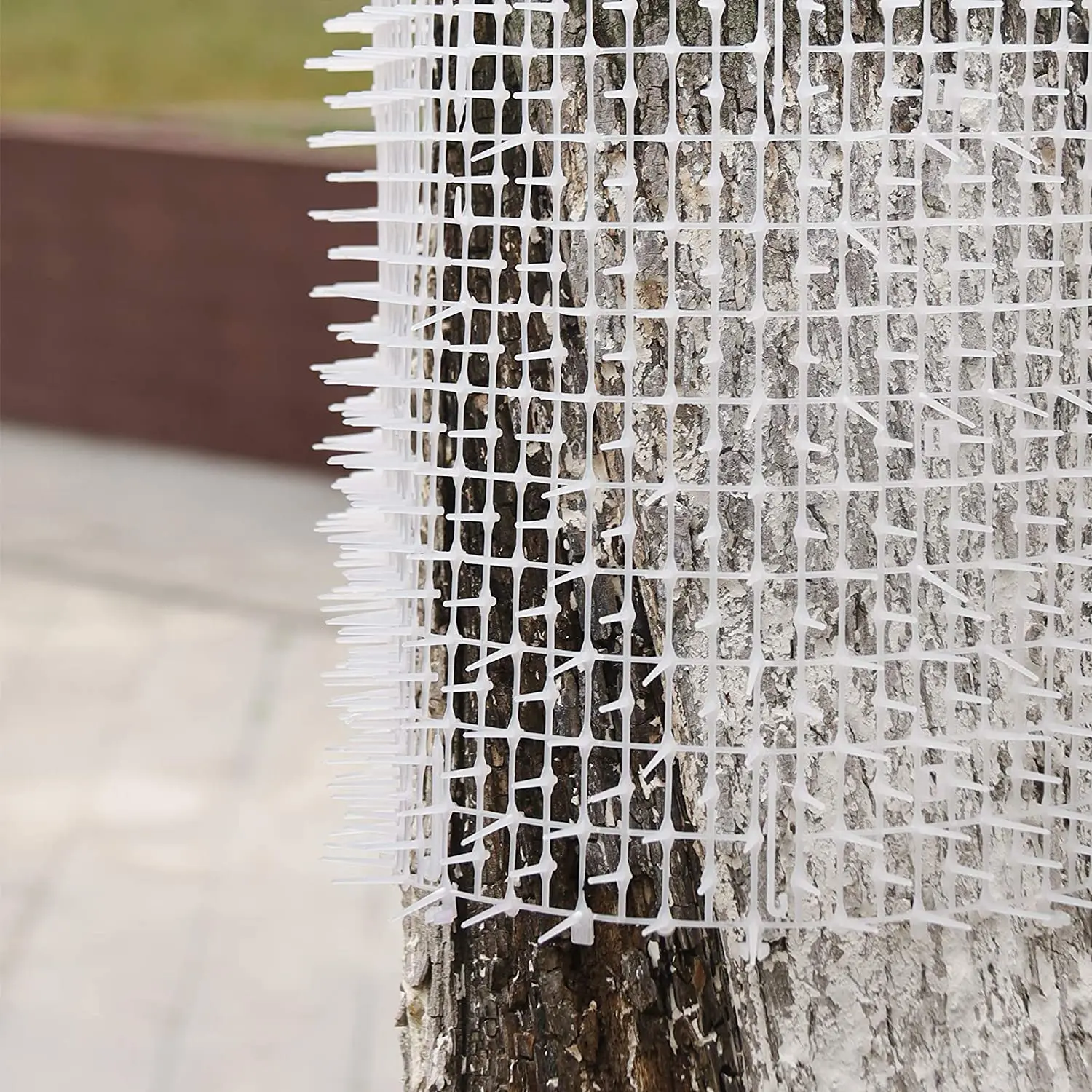 Katzenkotmatte weiß -4 m x 0,28 m, Anti-Katzen-Netzwerk mit Spikes, Garten-Grabstopper – Haustier-Hund-Katzen-Abschreckungsmatte für drinnen und draußen – Detail 21