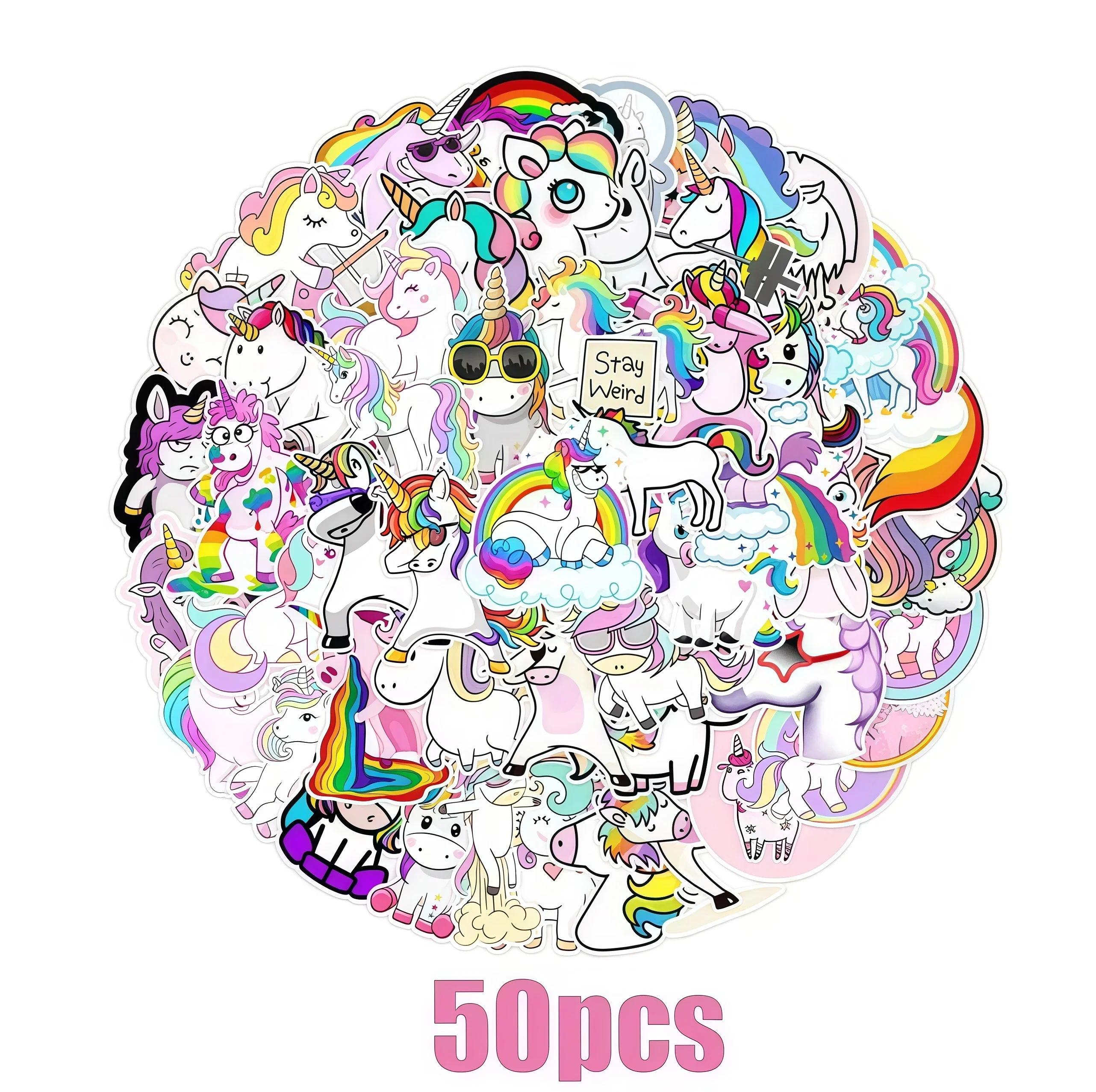 Rainbow Unicorn Birthday Decoration Party Supplie Cartoon Plate Cup Tablecloth Cute Balloon Birthday Party Favor Baby Shower view 6