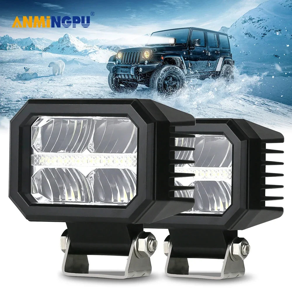 

4 inch LED Car Wroklight High Bright DRL Spotlight for Jeep Offroad Truck motorcycle Driving Fog Light Headlight Auxiliary light