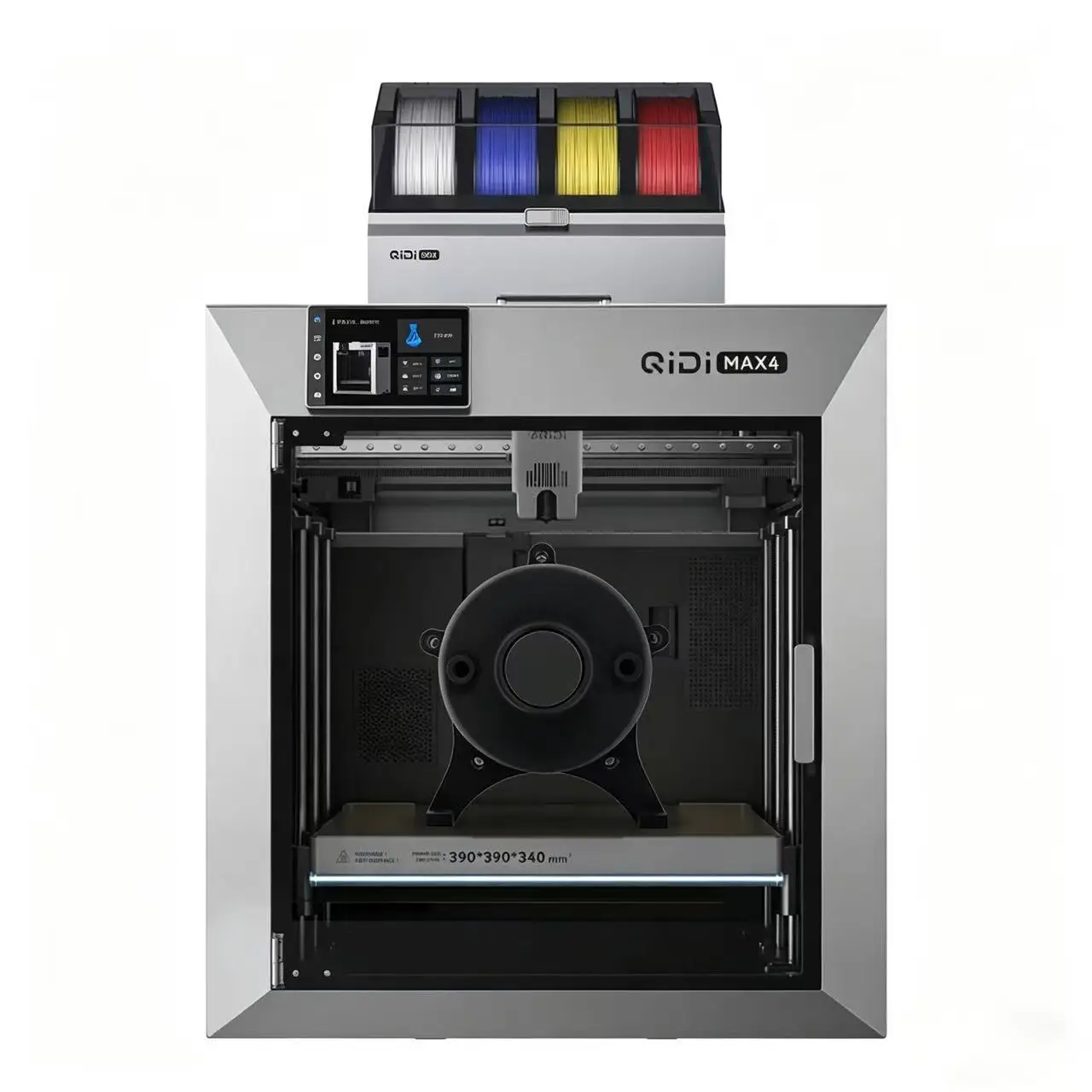 QIDI Max4 Combo 3D Printer Compatible with QlDl Box (Multi-color), Active Cooling Air Control System, Build Volume 390x390x340 M