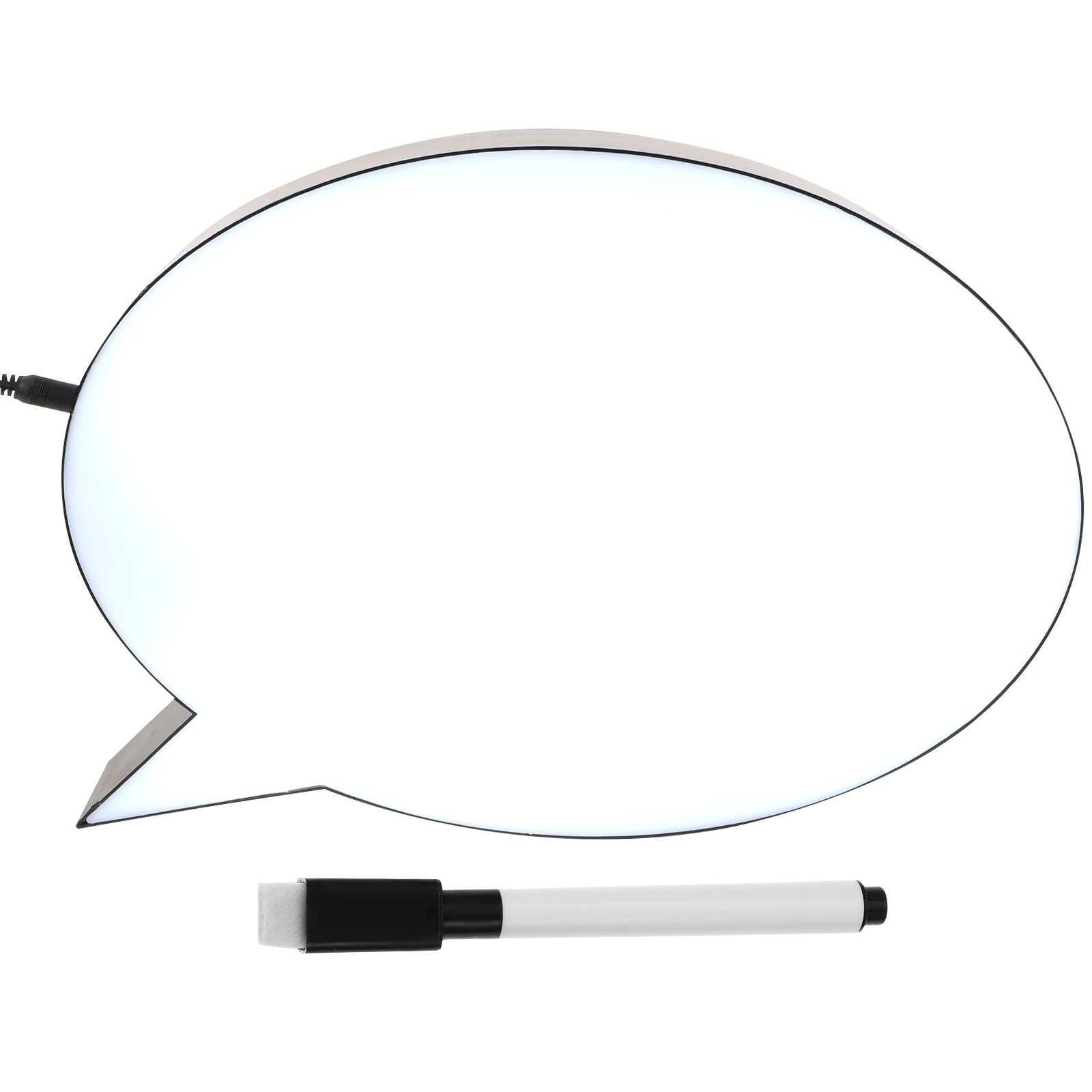 

Luminous Confession Proposal Marker Black Dry Erase Board Whiteboards Light up Note LED H writing Message Box Smooth Surface