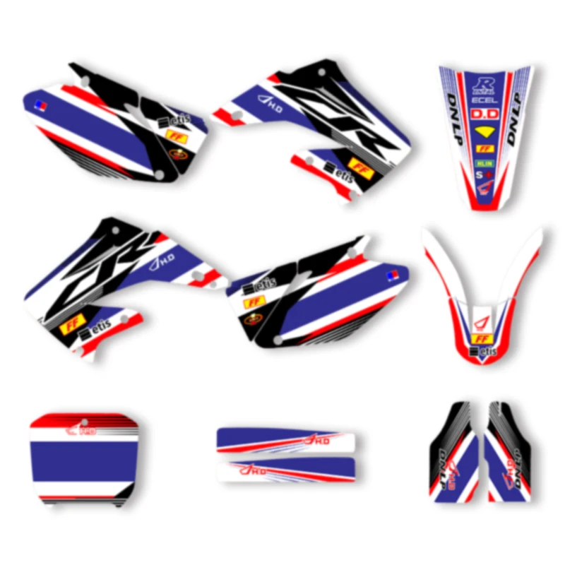 

SPACE Custom Motorcycle Graphics Background Decal for HONDA CR125 250 2002 2003 CR125 250 2004 2005-2012 Decals Stickers Kits 03