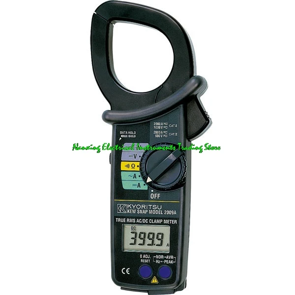 KYORITSU 2009R Digitales AC/DC-Zangenmessgerät mit True RMS MAX AC/DC2000A Zangenamperemeter