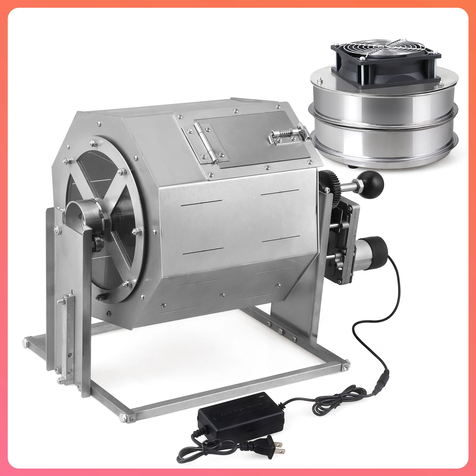 Coffee Beans Roasting Baking hine 8 L Capacity Fuel Direct Fire Nuts Grain Soybean Beans Roaster