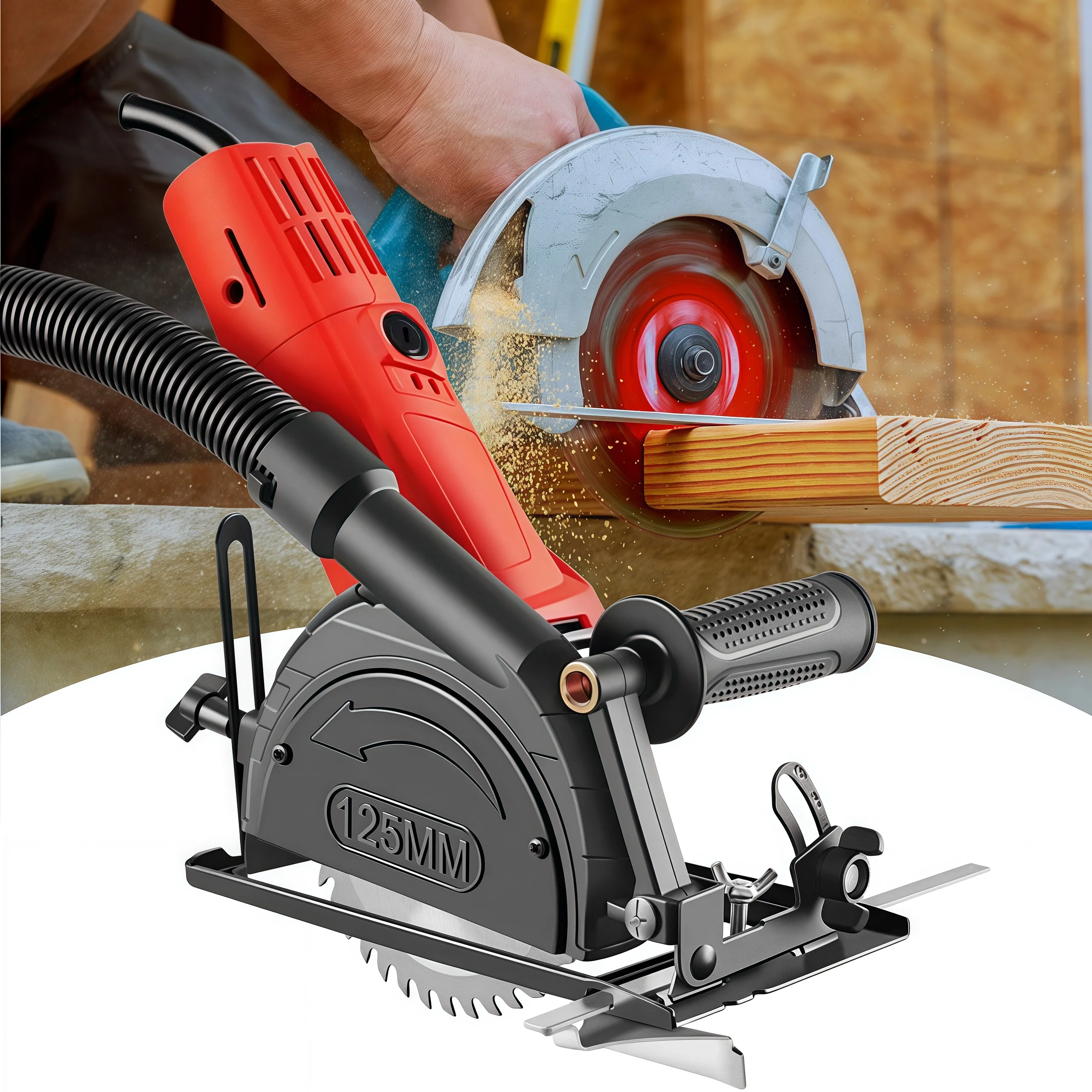 Angle Grinder Holder 45° Adjustable Angle Grinder Accessories, Safely Cutting and Grooving Multifunctional Non SKID Convenient