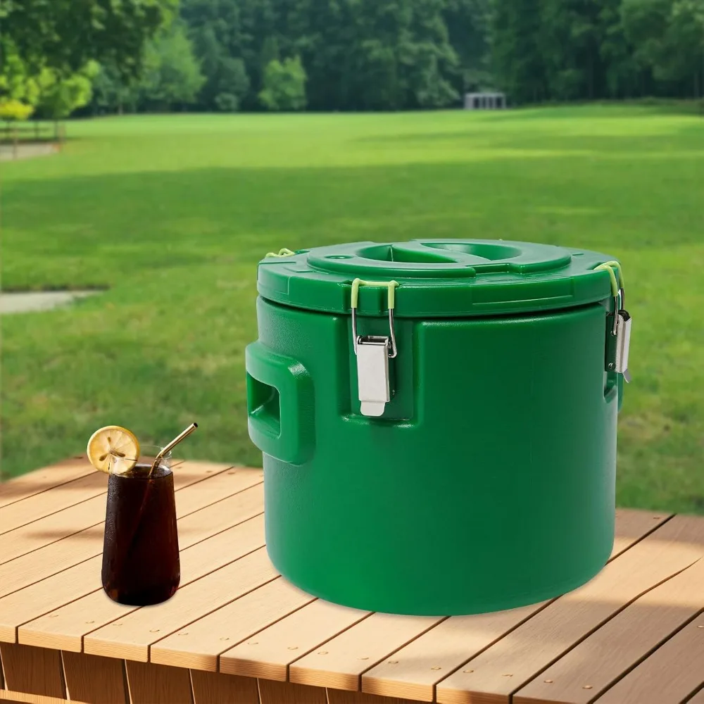 Contenitori per alimenti isolati portatili per galli - Scaldavivande di qualità commerciale, Isolamento per scatole fredde e calde, Ideale per zuppe e piatti