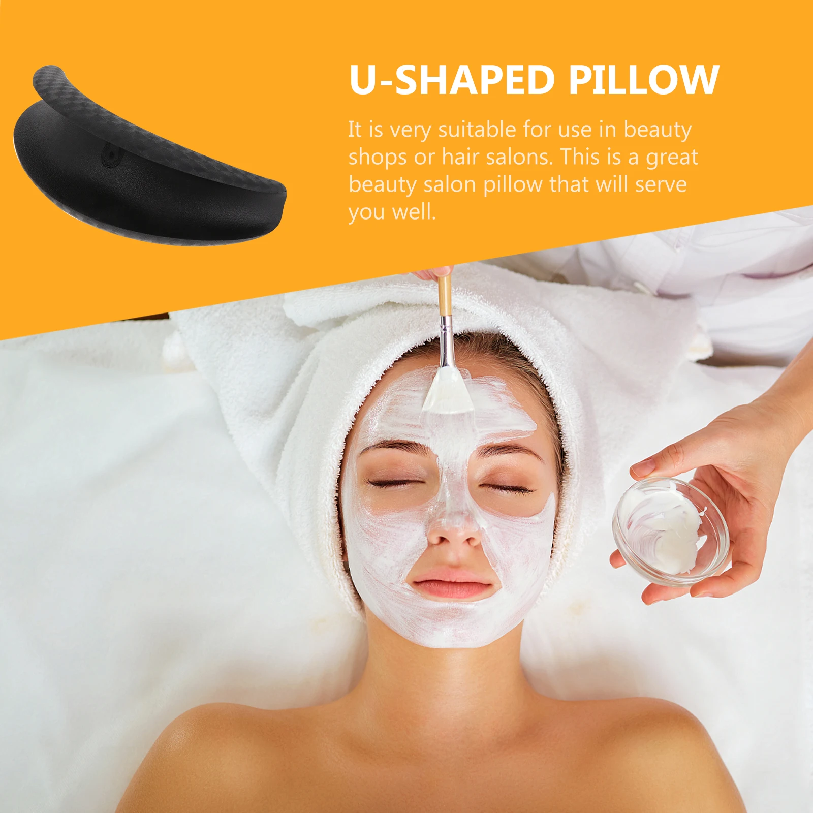 

PVC Waterproof Durable Salon Hair Neck Rest Bath Cushion for Beauty Center Spa Home Use Travel Size