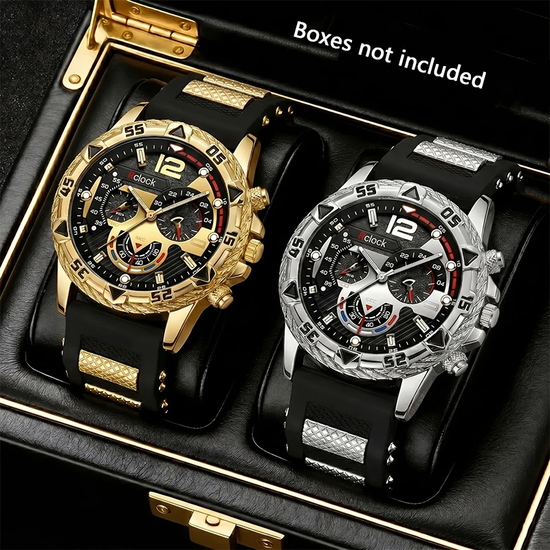 2pcs men's fashion quartz watches, casual fashion watches, perfect choice for daily commuting, perfect gift for friends