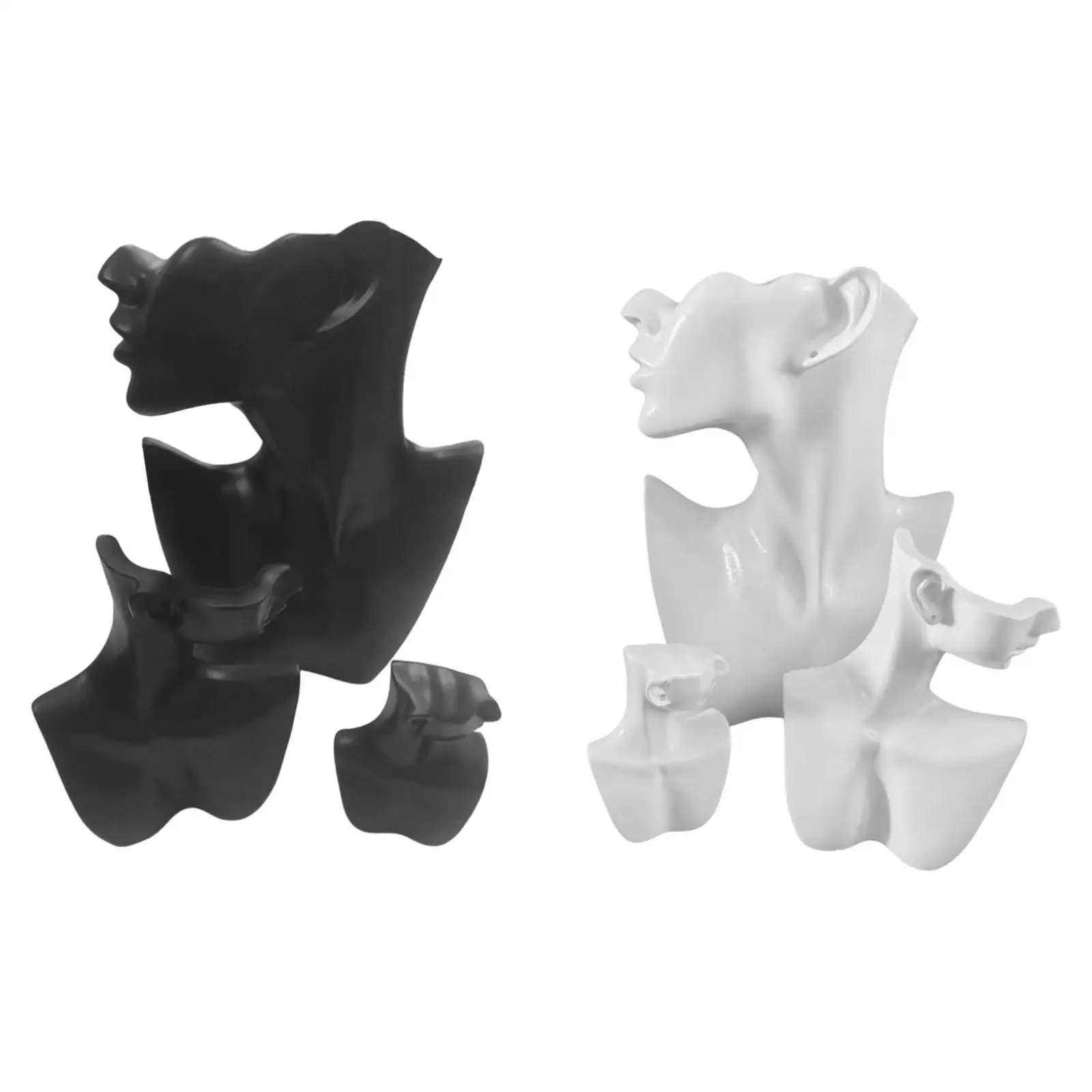 

Набор из 3-х ювелирных изделий, держатель для бюста, витрина, подставка, вид сбоку, профессиональная, универсальная для