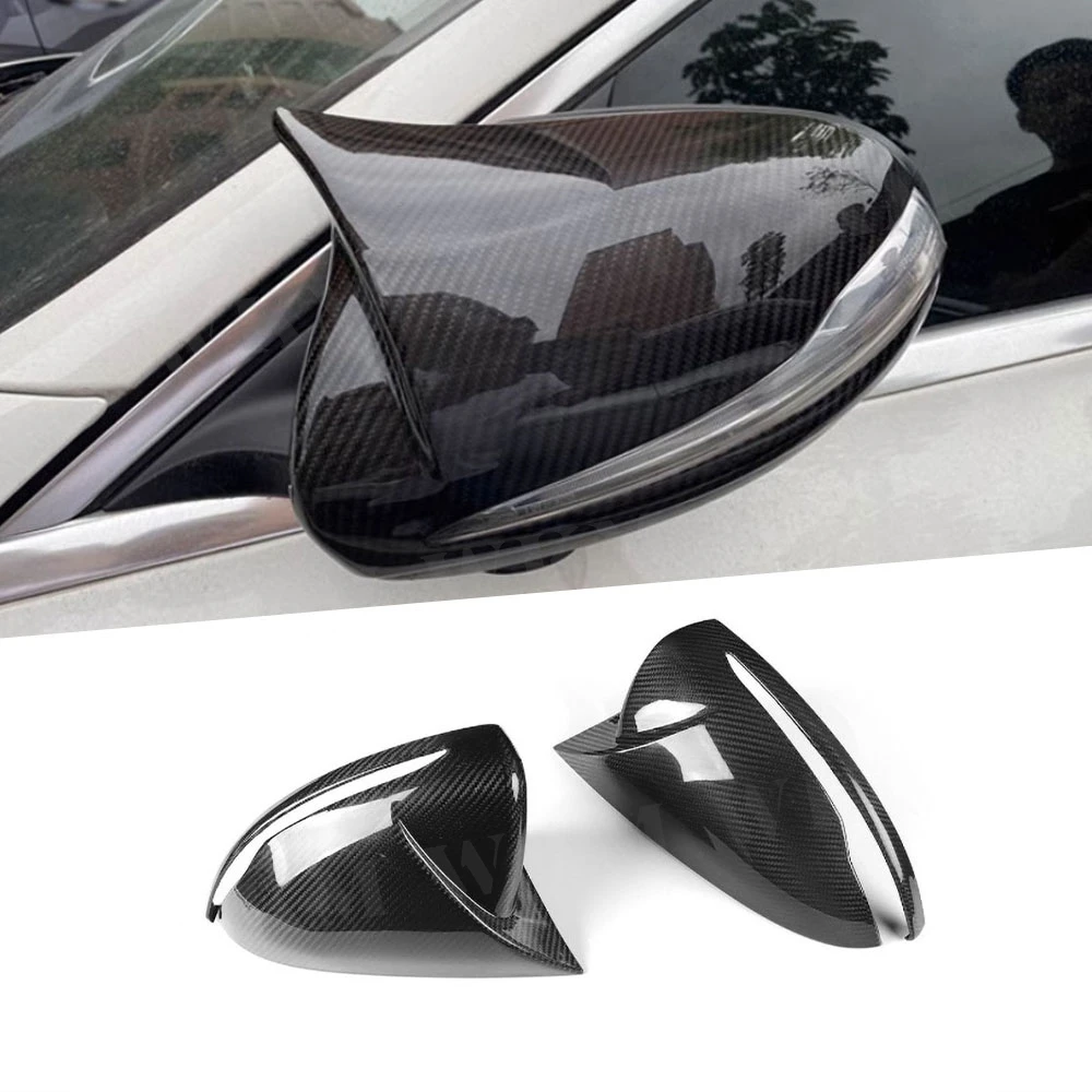 

Carbon Fiber Car Mirror Cover Rearview Side Mirror Cover Cap Exterior Rear View Trim For Benz C E S Class W205 W222 X253 LHD