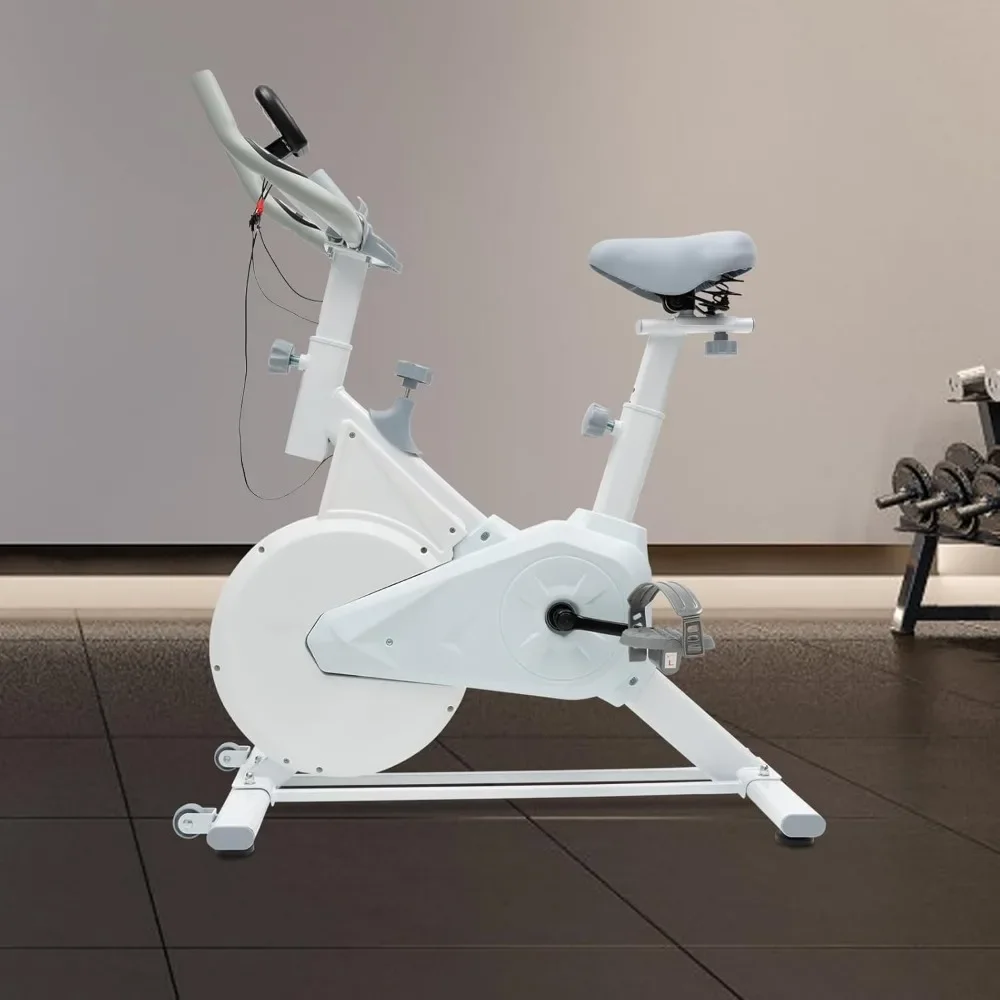 Indoor Cycling Stationaire Workout Hometrainer voor thuistraining met monitortelefoon- en tablethouder Verstelbaar weerstandssysteem