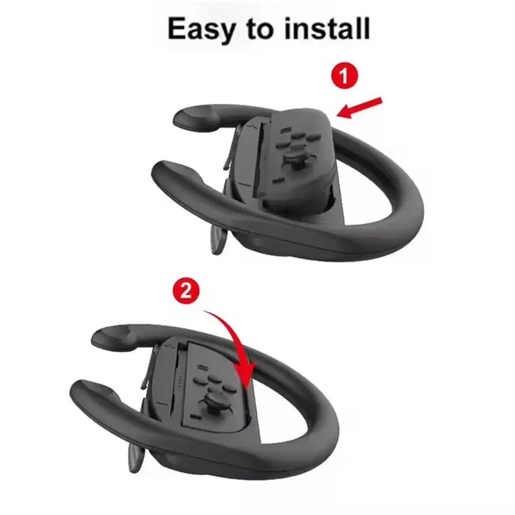 عجلات القيادة لوحدة التحكم نينتندو 2 عجلات JoyCons لمرفق وحدة تحكم ماريو كارت 8 ديلوكس Joycon 2 Pack