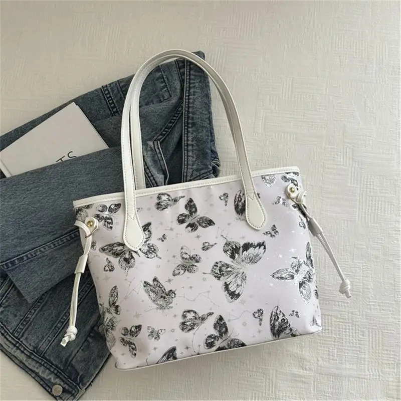 

Elegant Chinese Butterfly Large Capacity Handbag Casual Shoulder Bag for Women