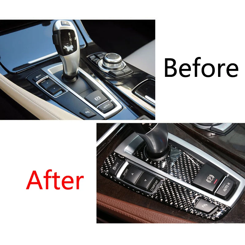 For BMW 5 7 Series X3 X4 F01 F10 F25 F26 Car Styling Gear Shift Panel Multimedia Buttons Handrest Cover Sticker Trim Accessories