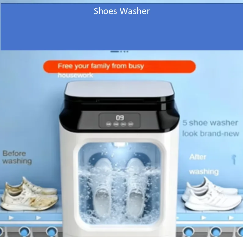 

220V Fully Automatic Shoe Washing Machine Integrated Wash Dehydration Mini Shoe Sock Cleaner xmj1